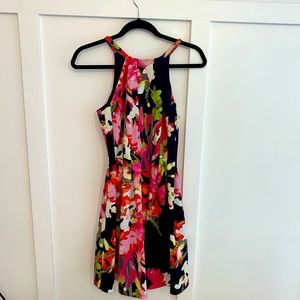 Vince Camuto A-Line Halter Neck Dress with Pockets